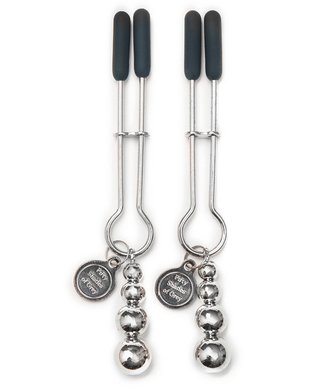 Fifty Shades of Grey The Pinch Adjustable Nipple Clamps - Silver coloured